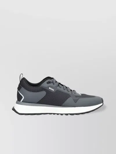 Hugo Boss Jonah Fabric Low-top Sneakers In Gray