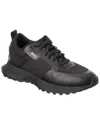 Hugo Boss Mixed-material Trainers With Mesh Details And Branding In Black