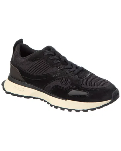 HUGO BOSS JONAH LEATHER RUNNING SNEAKER