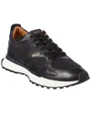 Hugo Boss Jonah Leather Sneaker In Blue