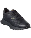 Hugo Boss Jonah Leather Sneaker In Blue