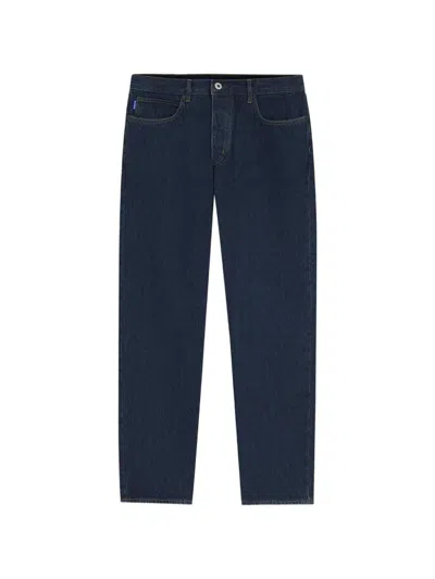 Hugo Boss Jonah Logo-patch Straight-leg Jeans In Blue