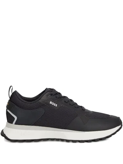 Hugo Boss Jonah Panelled Sneakers In Black
