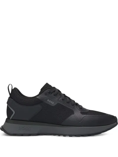 Hugo Boss Jonah Panelled Sneakers In Black