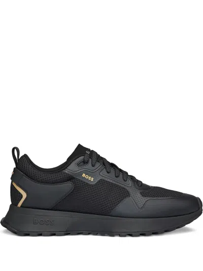 Hugo Boss Jonah Panelled Sneakers In Black
