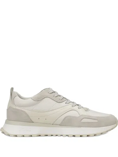 Hugo Boss Jonah Panelled Sneakers In Neutral