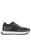Hugo Boss Boss Jonah Run Black Mesh Sneaker In Black