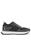 Hugo Boss Boss Jonah Run Black Mesh Sneaker In Black