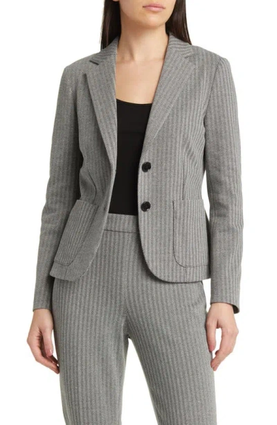 Hugo Boss Boss Jonalahra Blazer In Herringbone