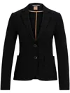 Hugo Boss Extra-slim-fit Jacket In Stretch Fabric In Black