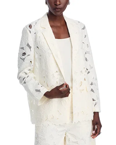 HUGO BOSS JONARA LACE SINGLE BUTTON BLAZER