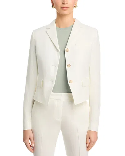Hugo Boss Boss Jori Linen Blend Jacket In White