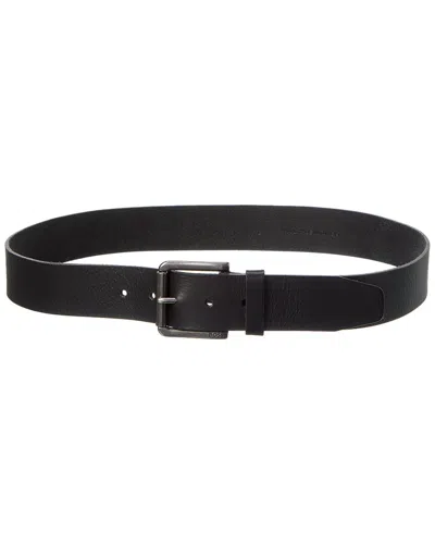 Hugo Boss Joris Leather Belt In Black