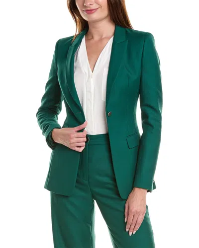 Hugo Boss Juicylara Wool Jacket In Green