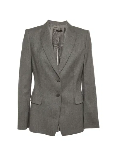 Pre-owned Hugo Boss Juicyrel Single-breasted Blazer In Gray