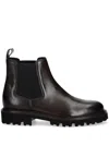 Hugo Boss Lisbon Leather Boot In Brown