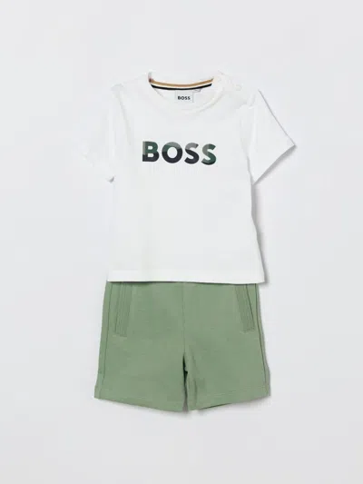 Hugo Boss Babies' Jumpsuit Boss Kids Color Green In Multi
