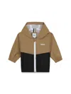 Hugo Boss K-way Con Cappuccio In Beige