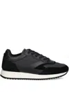 Hugo Boss Kai Mesh-panelled Trainers In Black