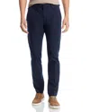Hugo Boss Slim-fit Trousers In Micro-patterned Performance-stretch Jersey In Dark Blue