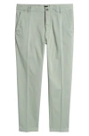 Hugo Boss Kane Cotton Blend Pants In Light Green