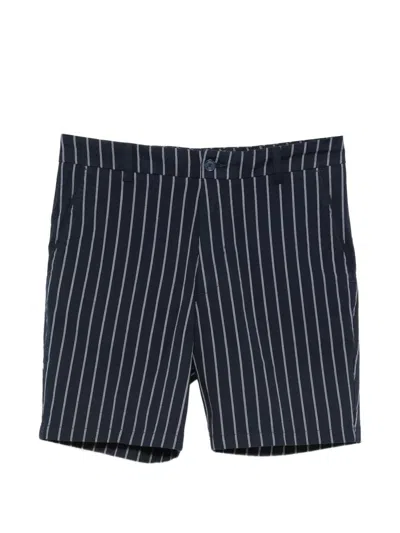 Hugo Boss Kane Pinstripe-pattern Shorts In Black