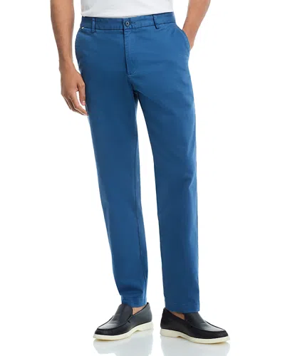 Hugo Boss Kane Regular Tapered Fit Pants In Medium Blue