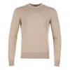 Hugo Boss Kanovano Knitted Jumper 346 Open Green In Gray