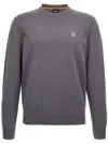 Hugo Boss Westart Round Neck Sweater In グレー