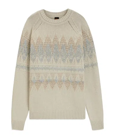 Hugo Boss Karombo Sweater In Neutral