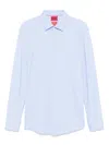 Hugo Boss Cotton Shirt In Blue