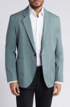 HUGO BOSS KEY FRED ONE-BUTTON STRETCH COTTON BLAZER