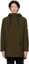 Hugo Boss Khaki Drawstring Jacket In 303 Dark Green
