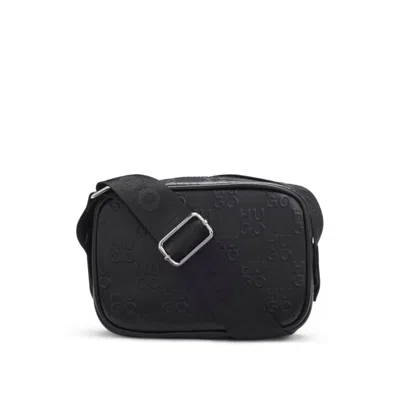 Hugo Boss Kids' Handbag With Logo Strap In Black