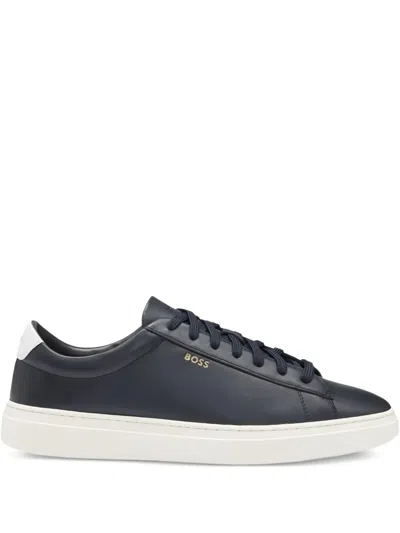 Hugo Boss Kieran Lace-up Sneakers In Blue