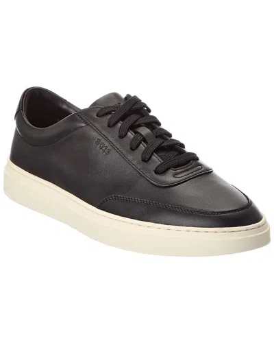 Hugo Boss Kieran Leather Sneaker In Black