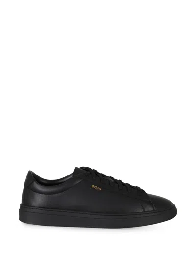 Hugo Boss Kieran Tenn Logo-detail Sneakers In Black