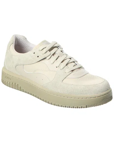 Hugo Boss Kilian Leather Sneaker In Neutral