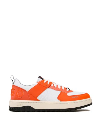 Hugo Boss Open Orange Kilian Tennis Low Top Sneakers