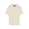 Hugo Boss Knit Polo Sweater In Silk And Cotton In Neutral