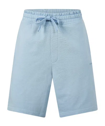 Hugo Boss Knit Sweat Shorts In Blue