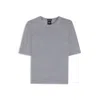 Hugo Boss Knit Sweater In Wool In Gray
