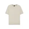 Hugo Boss Knit Sweater With Mixed Structures In White