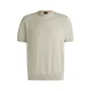 Hugo Boss Boss By  Men's Cotton Cashmere Knit Sweater In Neutral