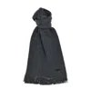 Hugo Boss Knitted Scarf In Black