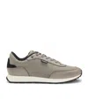 Hugo Boss Fabric Low-top Athletic Sneakers In Gray