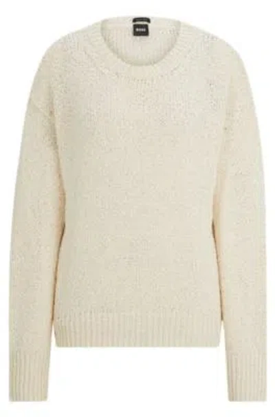 Hugo Boss Knitted Sweater In White