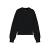 Hugo Boss Knitted Sweater With Happy Hugo Badge In Black