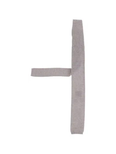Hugo Boss Knitted Tie In Gray