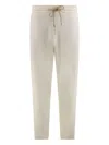 Hugo Boss Boss Knitted Track-pants In Neutral